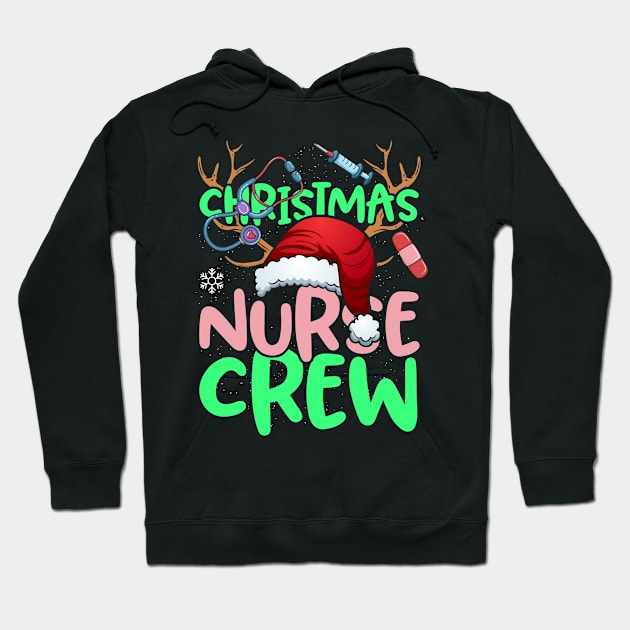 Christmas Nurse Crew Practitioners Funny RN LPN Gift Hoodie by thuden1738